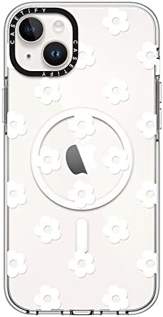 Прозрачен калъф Casetify за iPhone 14 Plus [Не пожълтяват / Защита от падане от височина 6,6 фута / е Съвместим с Magsafe]
