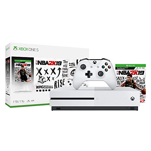 Microsoft Xbox One S 1 TB с комплект NBA 2K19 (234-00575) + Rockstar Games Red Dead Redemption 2 + Златно членство в Xbox