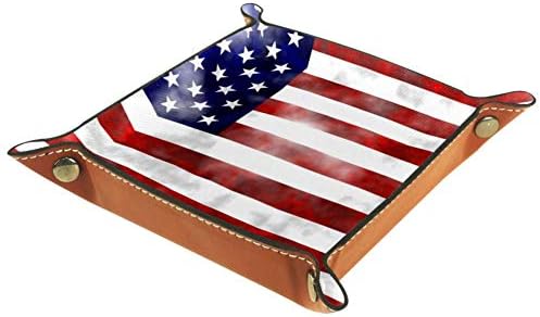 LORVIES Гръндж Выцветший Износени Флаг Америка Кутия За Съхранение на Куб Кошница Кофи за Боклук, Контейнери за Офис у Дома