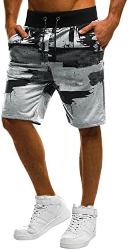 Мъжки Летни Спортни Шорти ZDDO, Улични Ежедневни Панталони-Бермуди с принтом Пръски Мастило, Плажни, Спортни Шорти