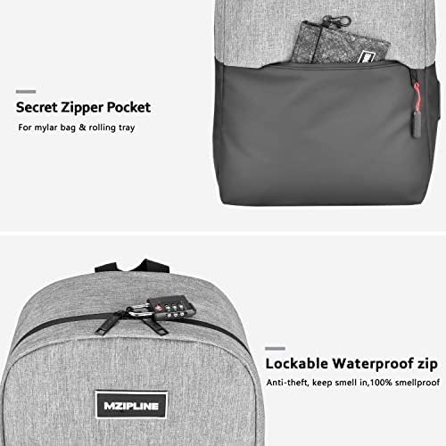 Чанта-раница MZIPLINE-Защита срещу миризма -Класически Случайни раница за пътуване, пътни чанти за работа за мъже и жени