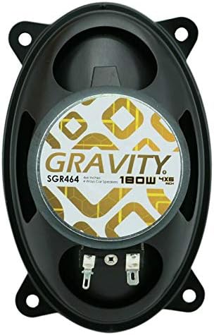Gravity 4X SGR464 4x6-инчов 4-лентови автомобилни аудио системи и максимална мощност 180 W, изчислен по стандарт