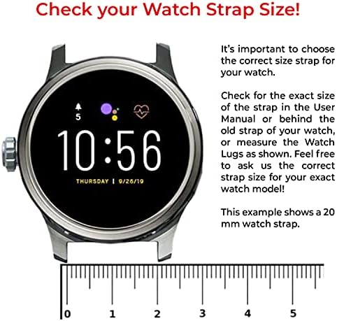 Быстросъемный каишка за часовник ONE ECHELON, съвместим със силикон каишка за часовник Asus Vivowatch SP (HC-A05)