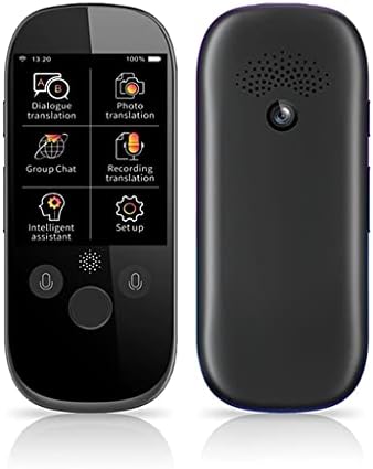 WSSBK Гласов преводач с 2,4-инчов екран Smart Business Travel AI Machine Translation 512 GB + 4 GB Преводач на 45 езика (черен цвят)
