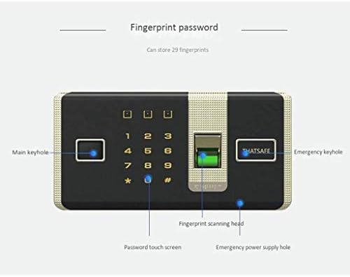 Големият електронен цифров сейф LUKEO, златар домашна сигурност-имитация на заключване на сейфа (цвят: D)
