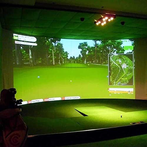 WENLII Симулатор на топка за голф в Шок дисплей Прожекционен Екран Вътрешен Материал от бяла кърпа За упражнения в голф Цел за голф (Размер: 300X500 см)