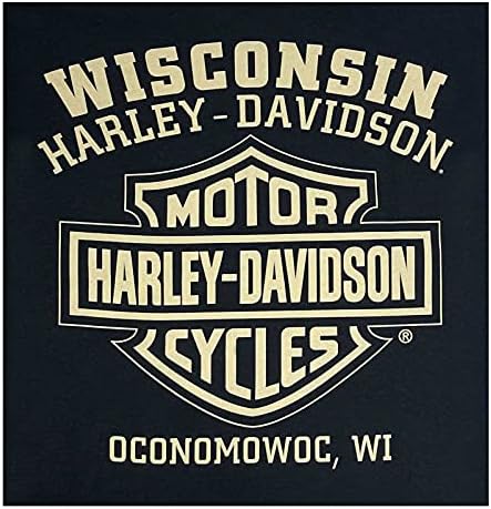 Мъжки памучен риза без ръкави с логото на RWB Бунтовник 1 от Harley-Davidson, Черна