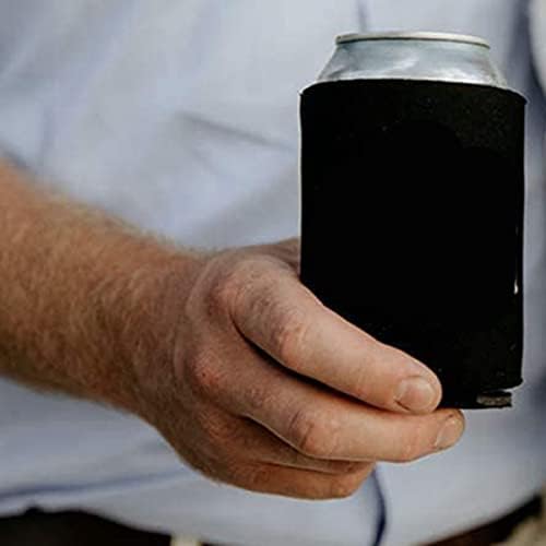 Охладители за консерви YOLLO Bulk (25 опаковки) Празни Полистирен договори Прости Изолирани заготовки за бутилки от напитки, бира, вода (черни)