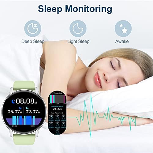 Смарт часовници FILIEKEU, Фитнес следи с честота на сърдечния ритъм, Монитор сън, Цветни Умен часовник със сензорен екран за мъже и жени, Водоустойчиви часовници с шаго?