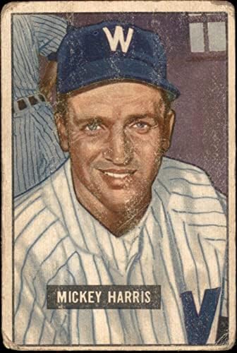 1951 Боуман 311 Мики Харис Вашингтон Сенатърс (Бейзболна картичка) ЛОШ сенатори
