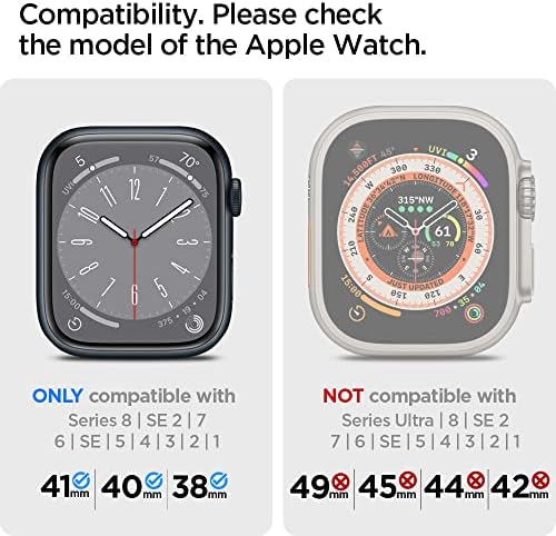 Каишка Spigen Lite Fit е Предназначен за ремъците Apple Watch серия 8/7 (41 мм), серия SE2 /6/SE/5/4 (40 мм) и серия 3/2/1 (38 мм)