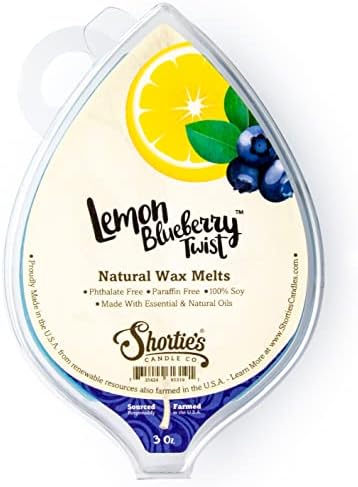 Разтопен натурален соев восък Lemon Blueberry Twist - Формула 117 - 1 3 Грама със силен аромат. Шоколад - Изработен