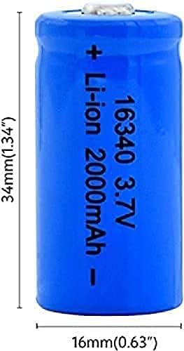 MOKXIM aa Литиеви батареи3,7, 2000 ма 16340 Йонна Акумулаторна Литиева Батерия Може да се cr123a lithium Cr17345 K123A Vl123A Dl123A 5018Lc 10 бр.