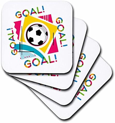 Триизмерен футболна топка, колоритен текст, Гол, Гол, Гол, забавен гол... - Влакчета (cst-364196-4)