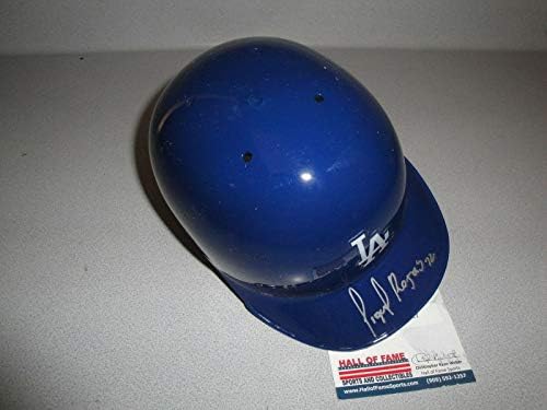 Мини-Каска с автограф на Хуан Ривера Los Angeles Dodgers Plus с автограф COA - Мини-Каски MLB
