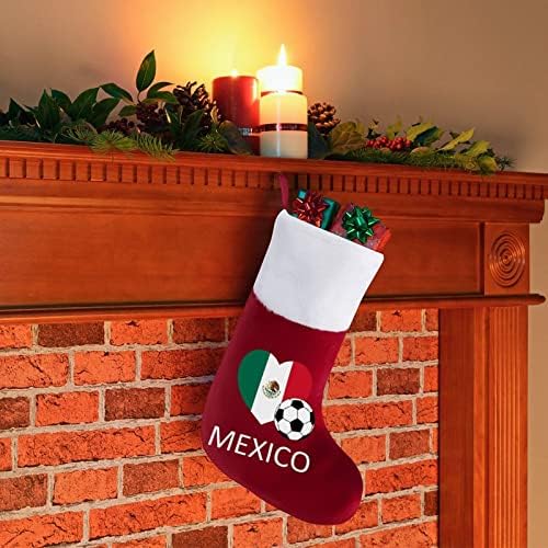 Любовта Мексико Футбол Коледни Чорапи, Коледни Чорапи Чанта Къщата На Семейство Коледен Декор
