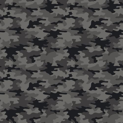 Черно армейски Камуфляжный Винил Перманентен лепило Camouflage Рибка Пакет Листа 12x12 Работи с всички резаками Занаятите (1,