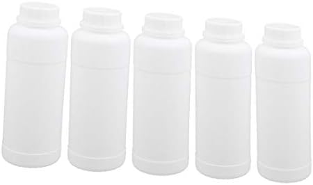 X-DREE 5шт 17 грама бяла Пластмасова бутилка за съхраняване от полиетилен с висока плътност за еднократна употреба