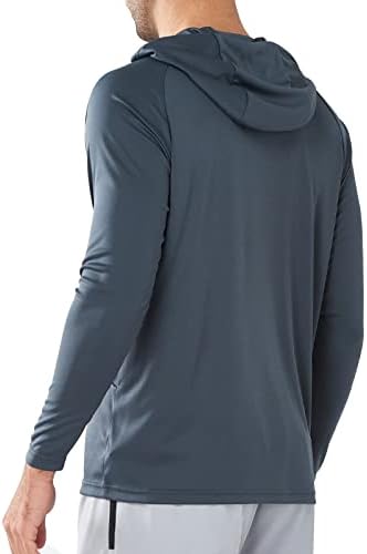NORTHYARD Мъжки Ризи с защита от Uv UPF 50+, Hoody с качулка с дълъг ръкав, SPF Dry Fit, Лесна за Разходки, Плуване, Бягане