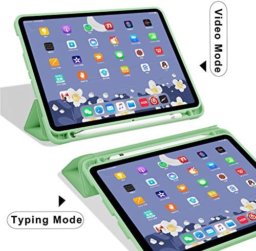 калъф kenke за iPad Pro 11 инча 2020/2018, Ультралегкий устойчив на удари калъф-поставка Trifold с държач за Моливи,