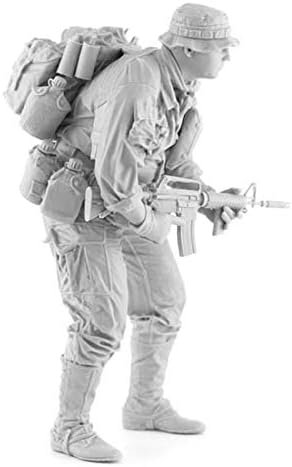 Goodmoel 1/16 Набор от Модели от смола с военна Тематика на Виетнамската война Пехота на САЩ / Комплект за леене под налягане Войник в Разглобено формата и Неокрашенный/AE-