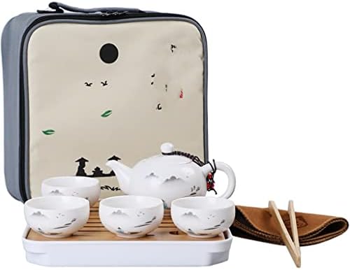 Керамичен Чайник One Pot Cup, чанта за пътуване на открито, Кунг-фу, Дизайнерска чаша за чай Tcup (Цвят: както е