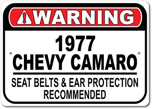 Знак Препоръчва колан Chevy Camaro 1977 77 карам бързо, Метален Знак на Гаража, монтиран на стената Декор, Авто знак на GM -
