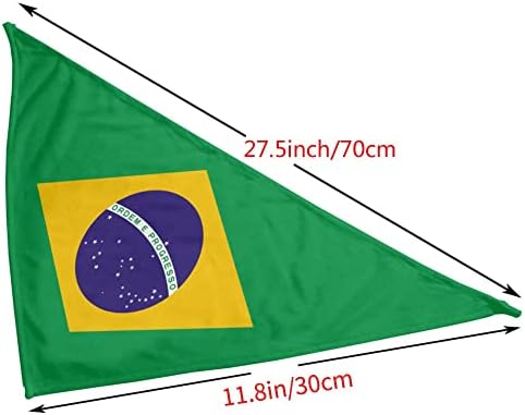 Кърпи за Кучета Флаг на Бразилия Кърпа за Домашни Любимци Шал Триъгълни Престилки Клондайк Аксесоари за Кучета, Котки