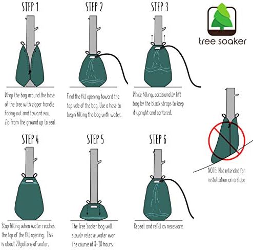 Чанта за поливане на дървета | Система за капково Напояване на дървета с бавно освобождаване на обем 20 Литра