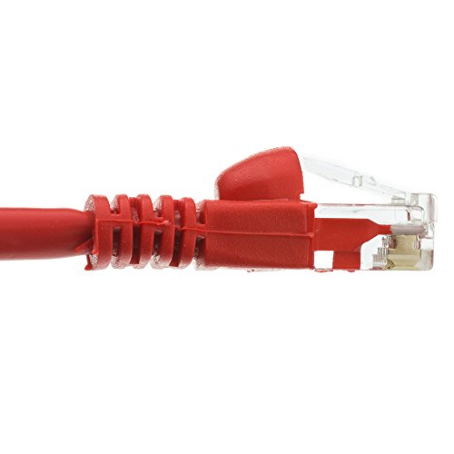 Кабел Central LLC Ethernet Кабел Cat 6 0,5 Фута (10 бр) Високоскоростен Интернет-Пач-кабел Cat 6 с конектор RJ45 - Червен