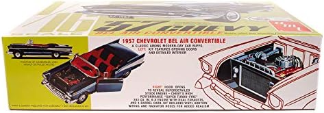 Кръг 2 Неизвестен Комплект модела Chevy Bel Air с мек покрив АМТ 1957 г. в мащаб 1:25 (AMT1159)