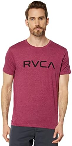 Мъжки t-shirt RVCA с Червена бродерия и Графичен дизайн Crew