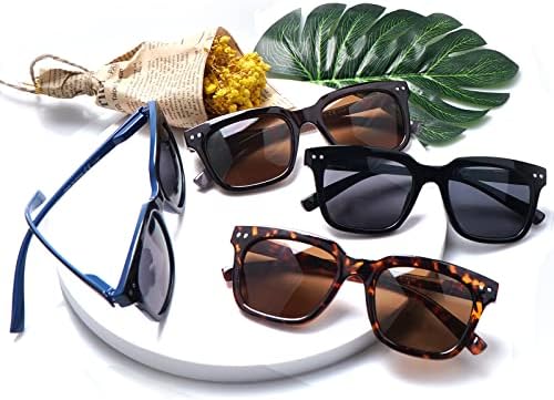 CLASAGA Бифокални Очила за Четене, Слънчеви Очила за Жени И Мъже, Защита UV400 Слънчеви Ридеры Кутия Панти Ретро Рамка