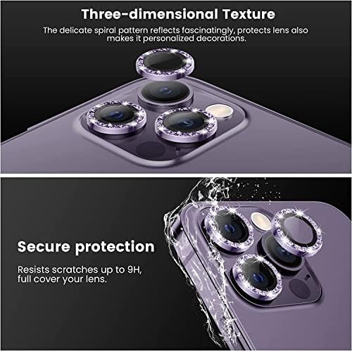fonefunshop е Съвместим с iPhone 14/14 Plus - Комплект от 2 протектори за обектива на камерата от червено стъкло
