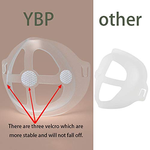YBP 3D-Скоба за лице Mas-k, Множество Вътрешна поддържаща рамка с 4 бр., моющийся Вътрешен притежателя, Защитно червило, Удерживающая устата от тъкан, която създава прост?