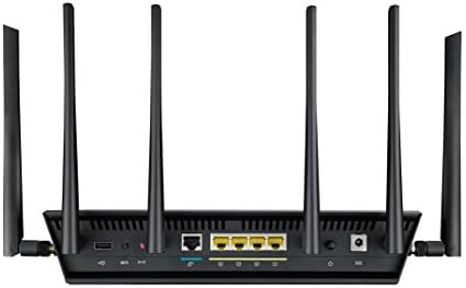 Три-бандов Gigabit WiFi-рутер ASUS AC3200, доживотна защита от Trend Micro, адаптивни QoS, родителски контрол (RT-AC3200)