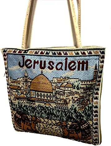 Иерусалимский Камила Ръчно изработени Ръчно чанта Ръчна Чанта с цип Плат Красива Свещената Земя