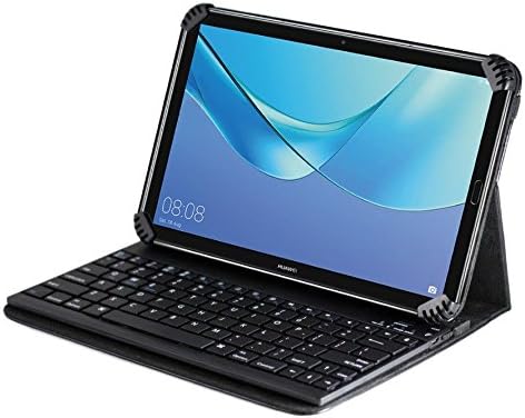 Сгъваем кожен калъф-за награда Navitech със свалящ се Bluetooth клавиатура, съвместима с 8-инчов таблетен ASUS ZenPad Z380M