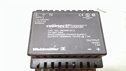 WEIDMULLER 9928890012 Променлив ток, постоянен ток, DIN-рейк, 1 Вход /изход, 18 W, 1,5 А, 12