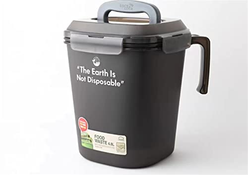 Кофа за боклук в Кухнята Сортиране на Хранителни Настолни Домакински, Кухненски отпадъци с капак За Източване на Водата (Зелен 3л)