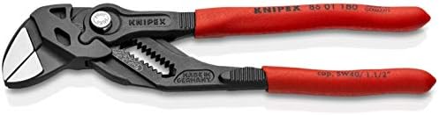 Инструменти KNIPEX - Ключ, клещи, черно покритие (8601180), 7 1/4 инча, с черно покритие и инструменти KNIPEX - Набор от клещи Cobra от 2 теми (87 01 180 & 87 01 250) ( 003120V01US)