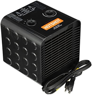 Керамичен нагревател HotShot™, Висока / Ниска температура, до 1500 W и 5100 BTU / час, Черен, 1 броене, Номер на