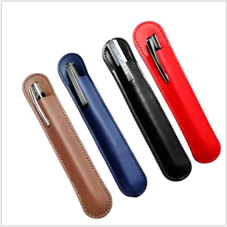 Кожен калъф за писалка Crapyt, Модерен Държач за дръжка, джоб за една дръжка 15 х 2,5 см / 5,91 × 0,98 (Д Х Ш),