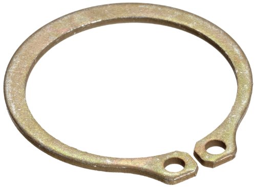 Стандартно външно Стопорное пръстен, Конично сечение, В осевом събиране, Въглеродна стомана 1060-1090, хромирано покритие цинк жълт цвят, Диаметър на вала 4-1 / 8 , дебелин