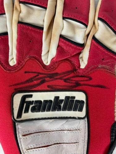 Бейзболна ръкавица за отбивания с автограф Дилън Козенса JSA R32466 - Ръкавици MLB с автограф