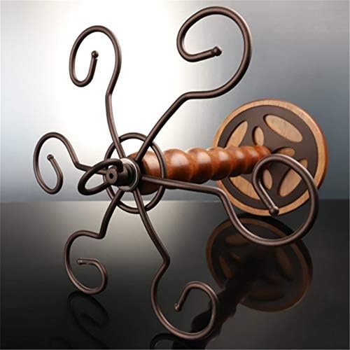 Творческа Лекота Творческа Лекота на Тезгяха Монтиране на Стъклени Рафтове С Swirls Метална стойка за Винени Чаши