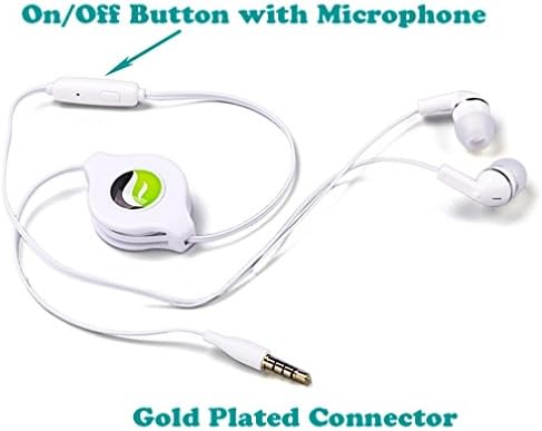 Висококачествена Звукова Прибиращ Бяла Слушалки Слушалки с две слушалки с микрофон за HTC Desire 510 610 612 626 626S Eye - LG