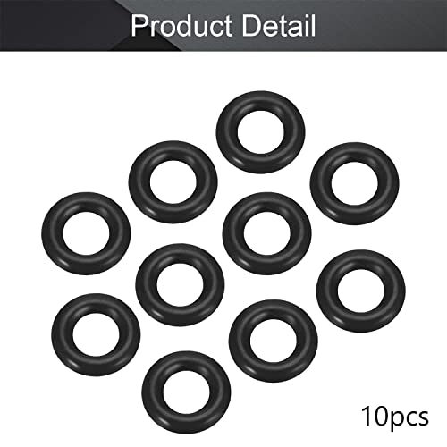 Othmro 10 бр. Уплътнителни пръстени от нитриловой гума, Диаметър на жицата 1 мм, Метрични печат 3,5 мм, Нитриловые Гумени