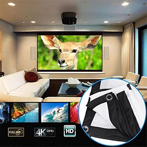 SXYLTNX 3D HD Стенен Прожекционен Екран Платно Led Проектор с Висока Яркост 120 см-60 инча за Домашно кино (размер:
