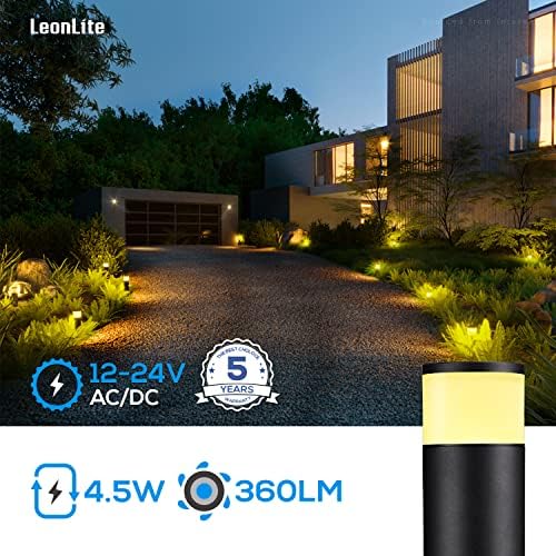 LEONLITE Landscape Светлини Комплект ландшафтни прожектори, 8 комплекта добре поддържани тела RGB LED, 7 сменяеми цветове,